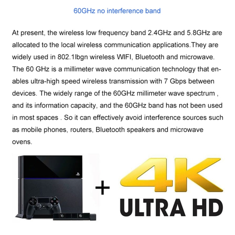 Measy W2H 60GHz 4K Ultra HD Wireless Transmission Kit, Transmission Distance: 30m, AU Plug - free shipping - PMC Jewellery - Order now!