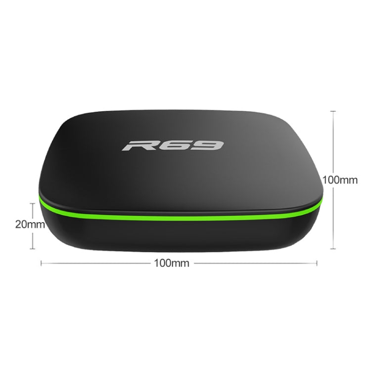 R69 1080P HD Smart TV BOX Android 4.4 Media Player with Remote Control, Quad Core Allwinner H3, RAM: 1GB, ROM: 8GB, 2.4G WiFi, LAN, AU Plug - Allwinner H3 by PMC TechLife | Online Shopping South Africa | PMC TechLife | Buy Now Pay Later Mobicred