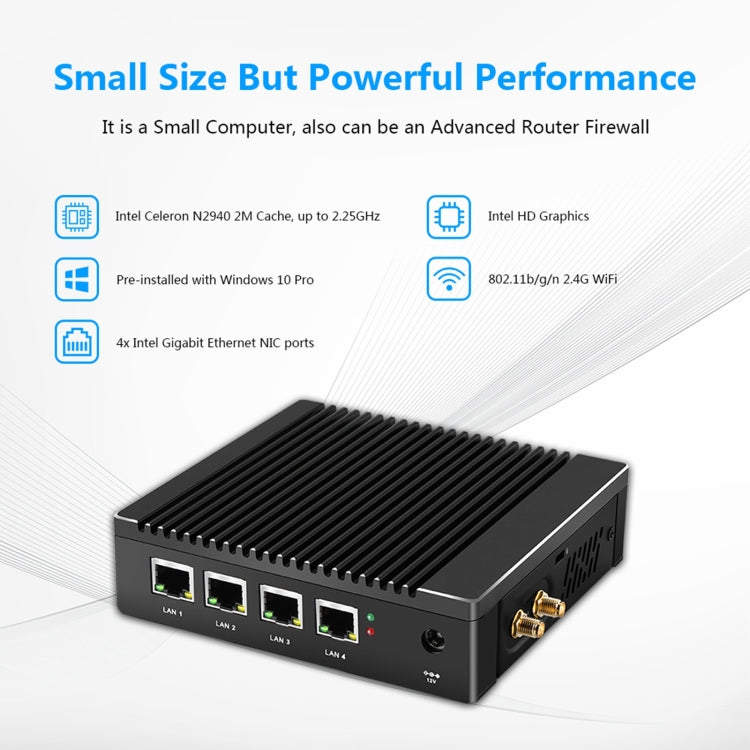 K660G4 Windows and Linux System Mini PC, Intel Celeron Processor N2840 Quad-Core 2M Cache,1.83GHz, up to 2.25GHz, 8GB RAM + 128GB SSD, US Plug - Windows Mini PCs by PMc TechLife | Online Shopping South Africa | PMc TechLife | Buy Now Pay Later Mobicred