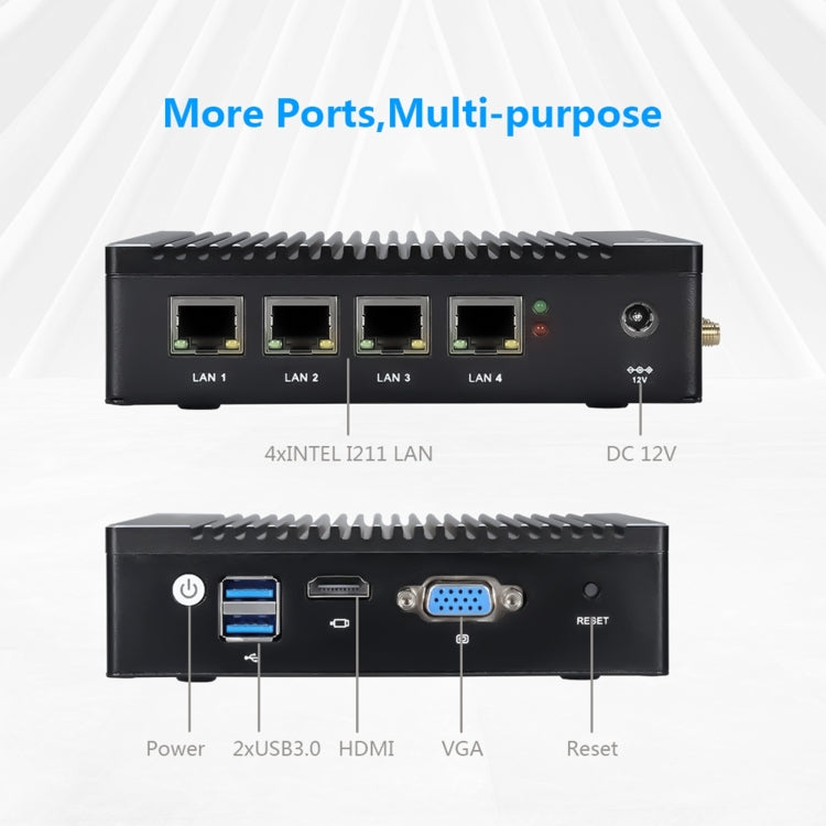 K660G4 Windows and Linux System Mini PC, Intel Celeron Processor N2840 Quad-Core 2M Cache,1.83GHz, up to 2.25GHz, 8GB RAM + 128GB SSD, US Plug - Windows Mini PCs by PMc TechLife | Online Shopping South Africa | PMc TechLife | Buy Now Pay Later Mobicred