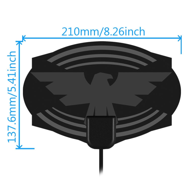 MYC-HDTV049 25dB 4K HDTV Antenna, Reception Range: 150 Miles - free shipping - PMC Jewellery - Order now!