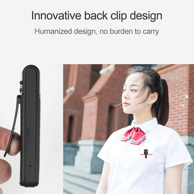 B18 Back Clip Design 1080P HD Camera Recording Pen, Support Motion Detection / Infrared Night Vision /180 Degrees Rotation Camera / TF Card (Silver Grey) - Recording Pen by PMC TechLife | Online Shopping South Africa | PMC TechLife