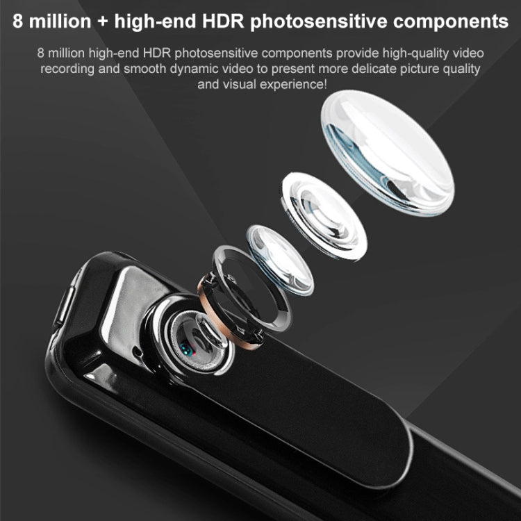 C181 1080P Mini Back Clip 130 Degree Small Wide Angle Meeting Lecture Professional Video Recorder Pen without TF Card - Other Style by PMC TechLife | Online Shopping South Africa | PMC TechLife | Buy Now Pay Later Mobicred