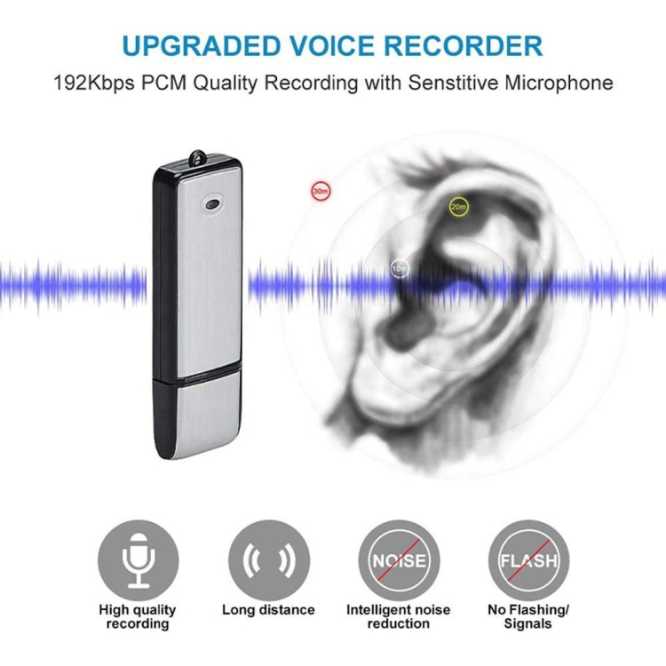 SK858 16GB Rechargeable Portable U-Disk Meeting Voice Recorder (Black) - U-Disk Recorder by PMC TechLife | Online Shopping South Africa | PMC TechLife | Buy Now Pay Later Mobicred