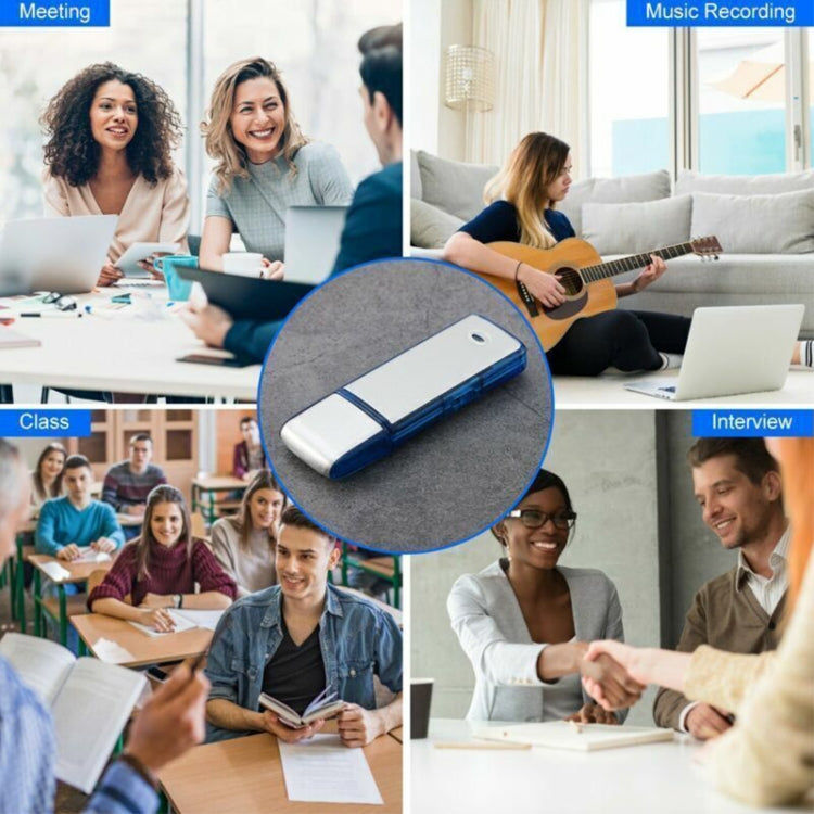 SK858 16GB Rechargeable Portable U-Disk Meeting Voice Recorder (Blue) - U-Disk Recorder by PMC TechLife | Online Shopping South Africa | PMC TechLife | Buy Now Pay Later Mobicred