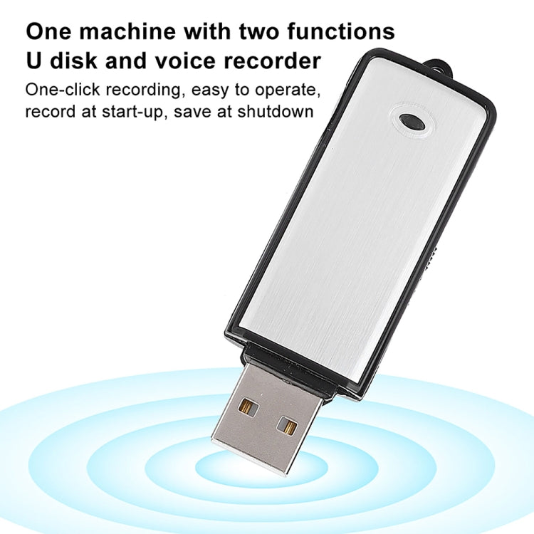 SK858 32GB Rechargeable Portable U-Disk Meeting Voice Recorder (Black) - U-Disk Recorder by PMC TechLife | Online Shopping South Africa | PMC TechLife | Buy Now Pay Later Mobicred