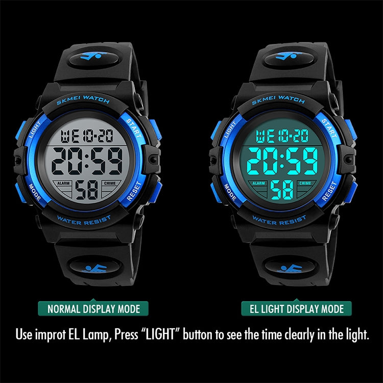 SKMEI 1258 Multifunctional Outdoor Sports Noctilucent Waterproof Wrist Watch, Size: S(Black) - free shipping - PMC TechLife - Order now!