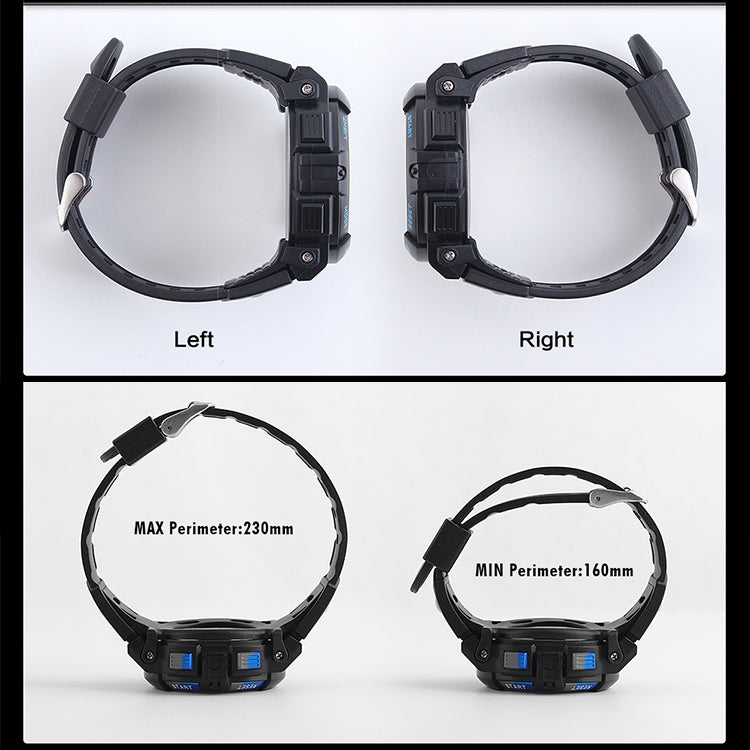 SKMEI 1258 Multifunctional Outdoor Sports Noctilucent Waterproof Wrist Watch, Size: S(Red) - free shipping - PMC TechLife - Order now!