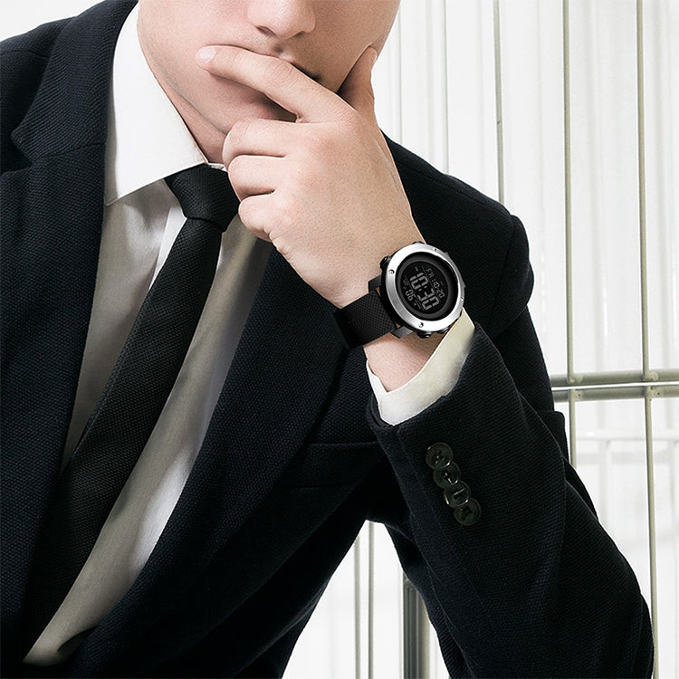 SKMEI 1426 Multifunctional Outdoor Fashion Noctilucent Waterproof White Machine Rubber Ring Digital Watch(Army Green) - free shipping - PMC TechLife - Order now!