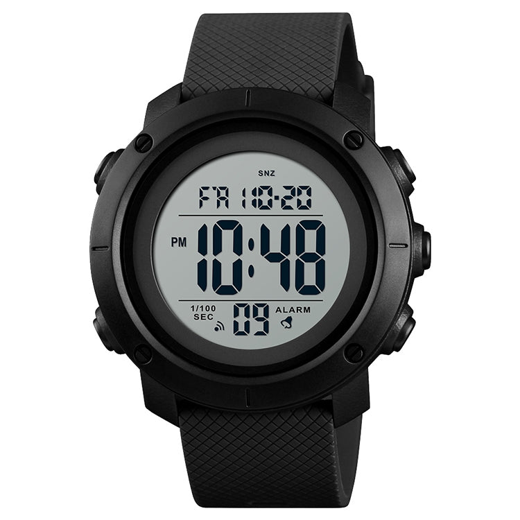 SKMEI 1426 Multifunctional Outdoor Fashion Noctilucent Waterproof White Machine Rubber Ring Digital Watch(Black) - free shipping - PMC TechLife - Order now!