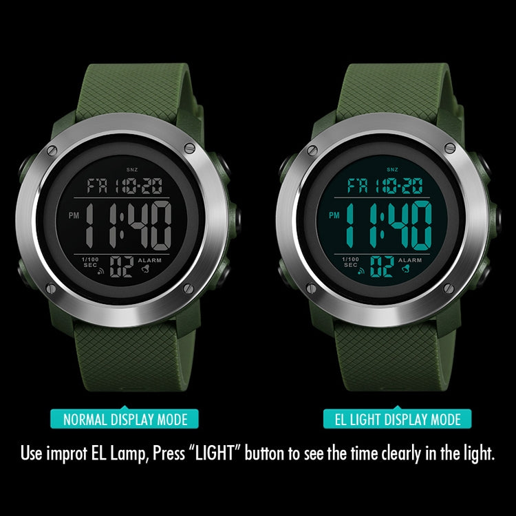 SKMEI 1426 Multifunctional Outdoor Fashion Noctilucent Waterproof White Machine Rubber Ring Digital Watch(Black) - free shipping - PMC TechLife - Order now!