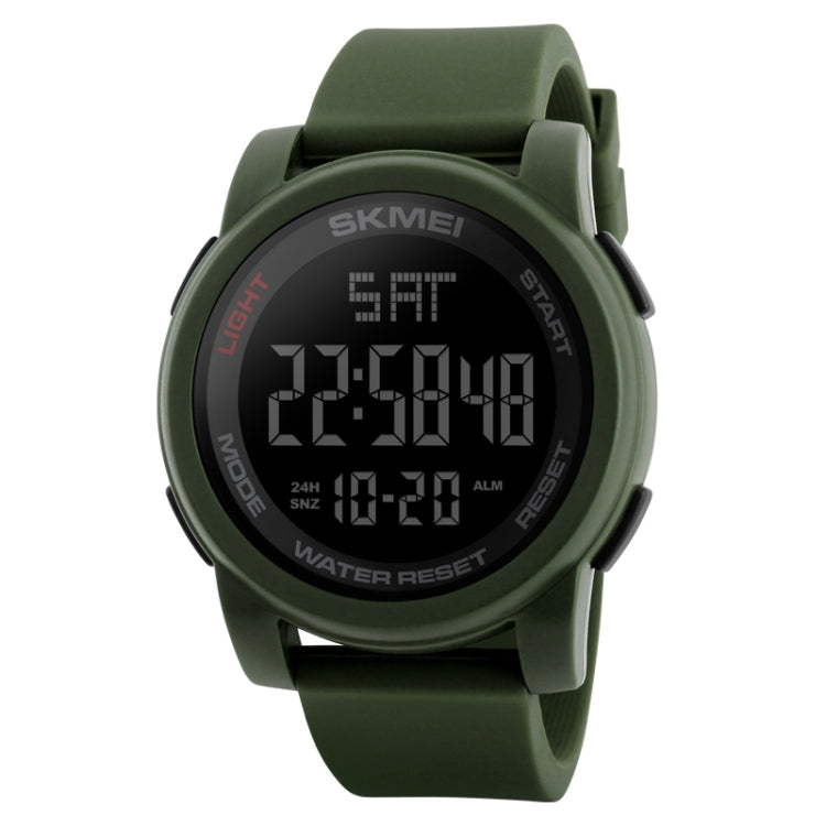 SKMEI 1257 Men Fashionable Outdoor 50m Waterproof Digital Watch Sports Wrist Watch(Army Green) - free shipping - PMC TechLife - Order now!