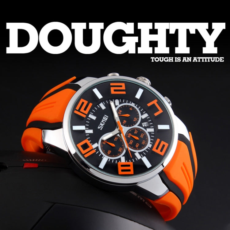 SKMEI 9128 Fashion Multifunctional 3D Large Dial Sports Wristwatch 30m Waterproof Quartz Watch(Red) - free shipping - PMC TechLife - Order now!