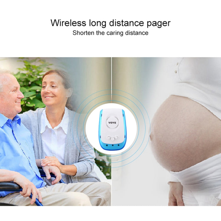 VOYE V009B Home Music Remote Control Wireless Doorbell with 38 Polyphony Sounds, US Plug (White) - Wireless Doorbell by VOYE | Online Shopping South Africa | PMc TechLife | Buy Now Pay Later Mobicred