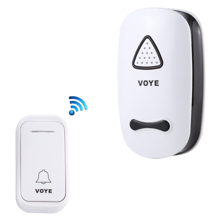 VOYE V025F Home Music Remote Control Wireless Doorbell with 38 Polyphony Sounds, US Plug(White) - Wireless Doorbell by VOYE | Online Shopping South Africa | PMc TechLife | Buy Now Pay Later Mobicred