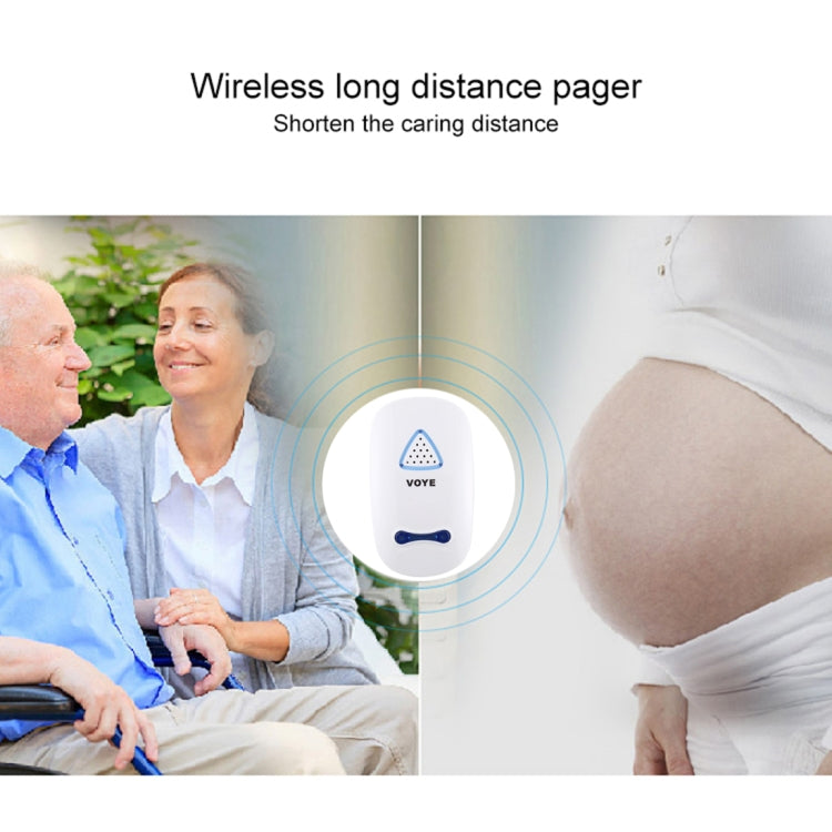 VOYE V025A Home Music Remote Control Wireless Doorbell with 38 Polyphony Sounds, US Plug (White) - Wireless Doorbell by VOYE | Online Shopping South Africa | PMc TechLife | Buy Now Pay Later Mobicred