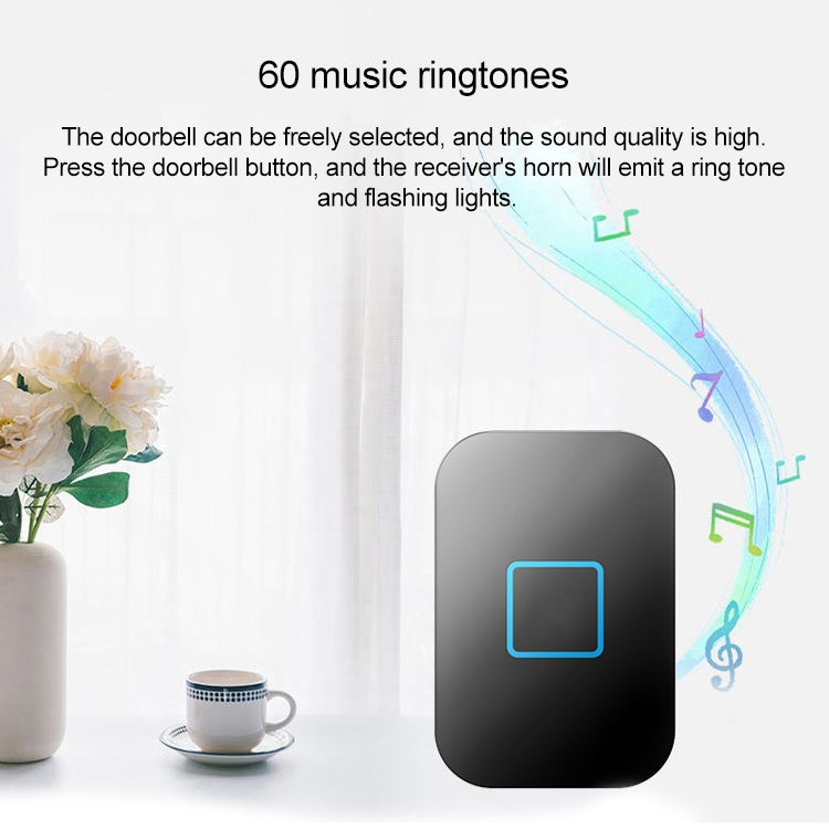 CACAZI FA88 Self-Powered Smart Home Wireless Doorbell, EU Plug(White) - free shipping - PMC TechLife - Order now!