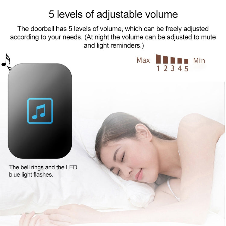 CACAZI FA86 Self-Powered Smart Home Wireless Doorbell, UK Plug(White) - Wireless Doorbell by CACAZI | Online Shopping South Africa | PMC TechLife | Buy Now Pay Later Mobicred