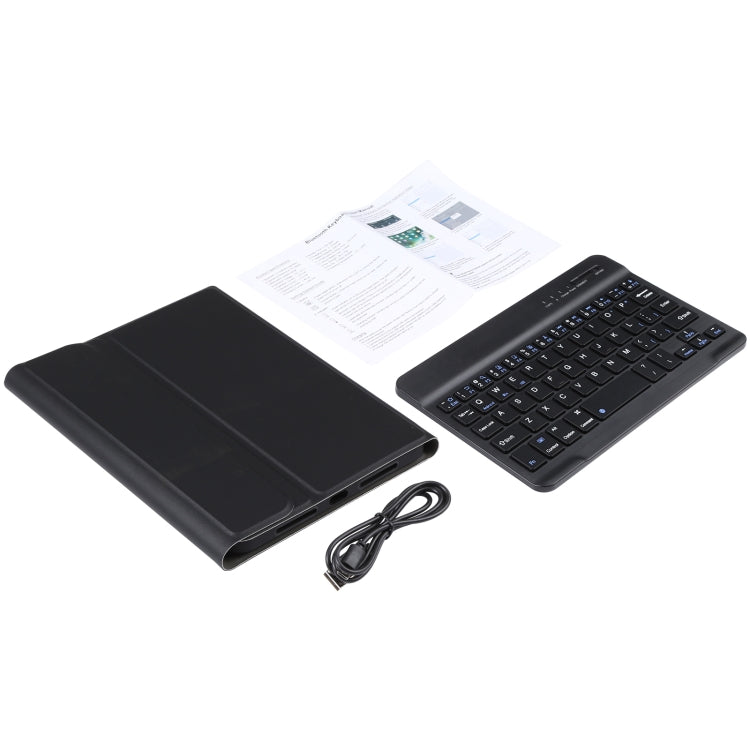 A06 Detachable Lambskin Texture Ultra-thin TPU Bluetooth Keyboard Leather Tablet Case with Stand For iPad mini 6 (Black) - For iPad mini by PMC TechLife | Online Shopping South Africa | PMC TechLife