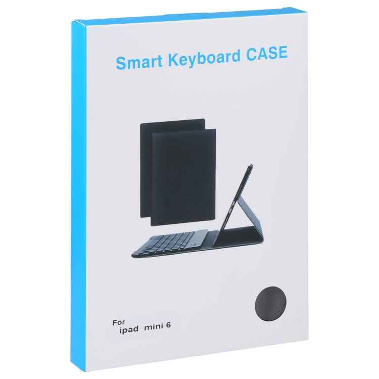 A06 Detachable Lambskin Texture Ultra-thin TPU Bluetooth Keyboard Leather Tablet Case with Stand For iPad mini 6 (Black) - For iPad mini by PMC TechLife | Online Shopping South Africa | PMC TechLife