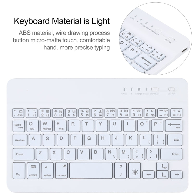 A06 Detachable Lambskin Texture Ultra-thin TPU Bluetooth Keyboard Leather Tablet Case with Stand For iPad mini 6 (Gold) - For iPad mini by PMC TechLife | Online Shopping South Africa | PMC TechLife