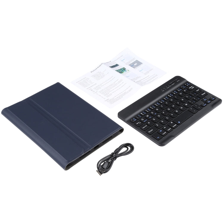 A06 Detachable Lambskin Texture Ultra-thin TPU Bluetooth Keyboard Leather Tablet Case with Stand For iPad mini 6 / mini 7 (Blue) - For iPad mini by PMC TechLife | Online Shopping South Africa | PMC TechLife | Buy Now Pay Later Mobicred