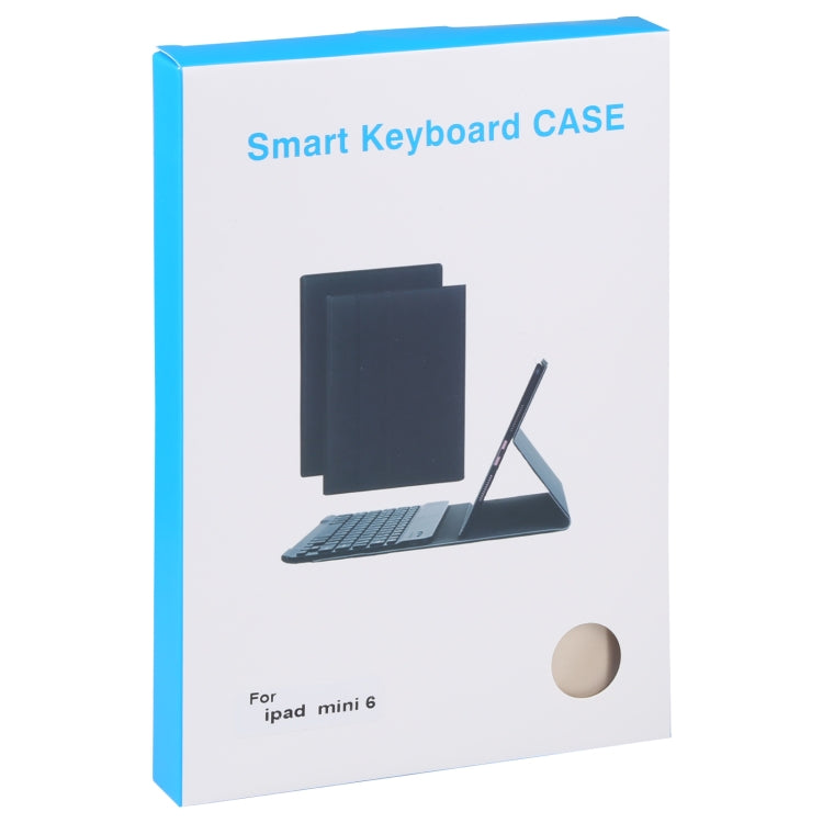 A06S Detachable Lambskin Texture Ultra-thin TPU Backlight Bluetooth Keyboard Leather Tablet Case with Stand For iPad mini 6 (Gold) - For iPad mini by PMC TechLife | Online Shopping South Africa | PMC TechLife