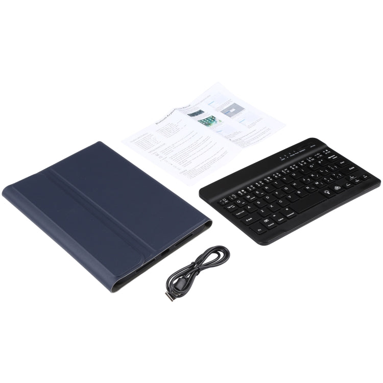 A06S Detachable Lambskin Texture Ultra-thin TPU Backlight Bluetooth Keyboard Leather Tablet Case with Stand For iPad mini 6 (Blue) - For iPad mini by PMC TechLife | Online Shopping South Africa | PMC TechLife