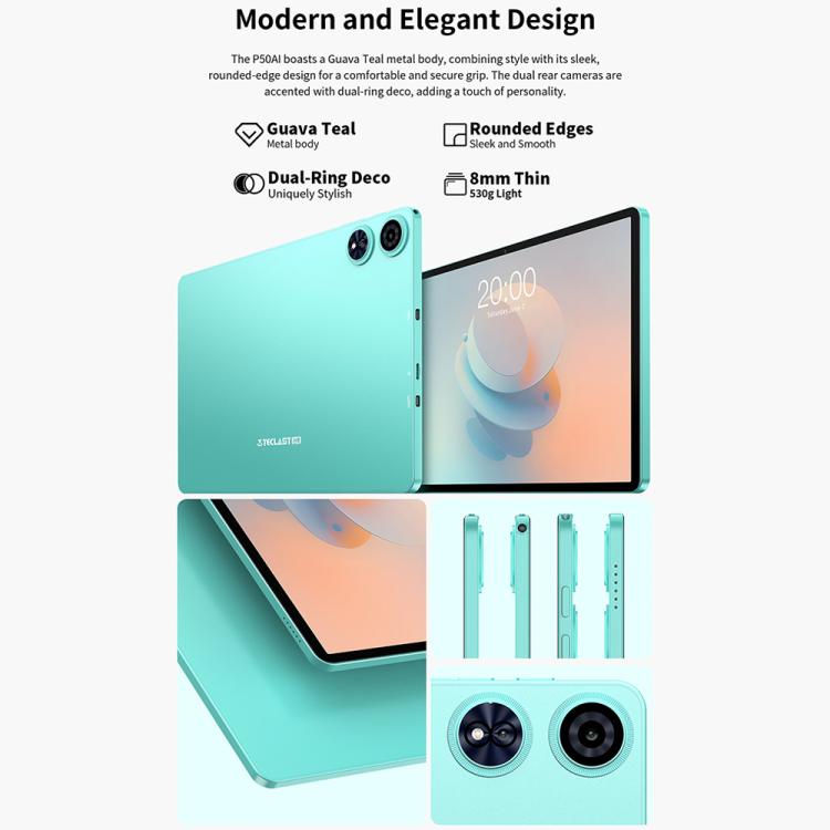 Teclast P50AI WiFi Tablet PC, 6GB+128GB, 11 inch Android 15 Allwinner A733 Octa Core with NPU - free shipping - PMc TechLife - Order now!