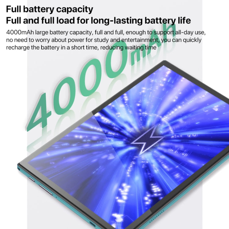 Y22 10.1 inch Smart Learning Tablet PC, 4GB+64GB, Android 10 MTK6755 Octa Core, 4G Network, EU Plug (Light Green) - free shipping - PMc TechLife - Order now!