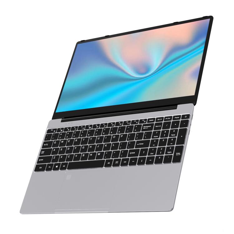 N5095 15.6 inch Laptop, 16GB+512GB, Windows 11 Intel Celeron N5095 Quad Core, Support Fingerprint Unlock, EU Plug (Silver) - free shipping - PMc TechLife - Order now!