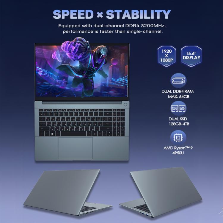 G16 Air 15.6 inch Gaming Laptop, 16GB+512GB, Windows 11 Pro AMD Ryzen 9 4950U Octa Core, US Plug - free shipping - PMc TechLife - Order now!