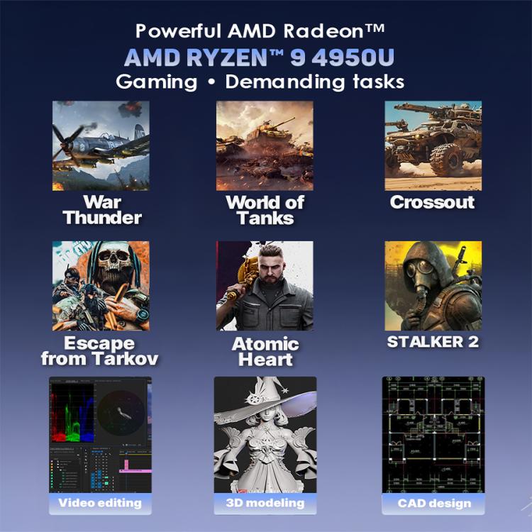 G16 Air 15.6 inch Gaming Laptop, 16GB+512GB, Windows 11 Pro AMD Ryzen 9 4950U Octa Core, EU Plug - free shipping - PMc TechLife - Order now!