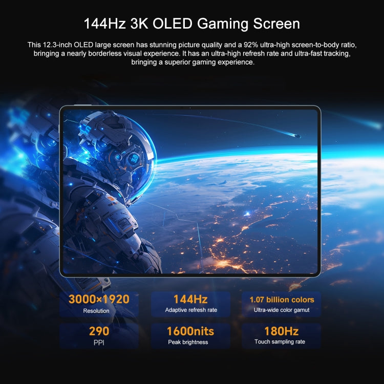 Honor Pad GT Pro WiFi Tablet PC, 12.3 inch 12GB+256GB MagicOS 8.0.1 Qualcomm Snapdragon 8s Gen 3 Octa Core (Blue) - free shipping - PMc TechLife - Order now!