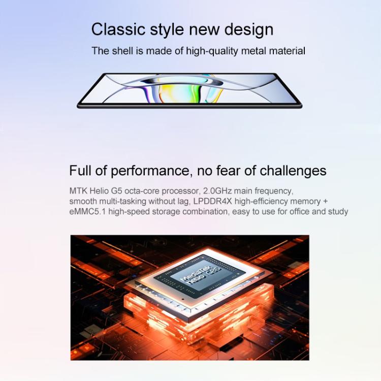 Lenovo S10 10.1 inch WiFi Tablet, 8GB+128GB, ZUI16, MTK Helio G85 Octa Core, Recovery Version (Grey) - free shipping - PMc TechLife - Order now!