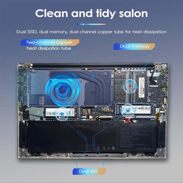 GXMO G156 15.6 inch Laptop, 16GB+512GB, Windows 11 AMD Ryzen 7 5825U Octa Core, Support Fingerprint Unlock, EU Plug - free shipping - PMc TechLife - Order now!