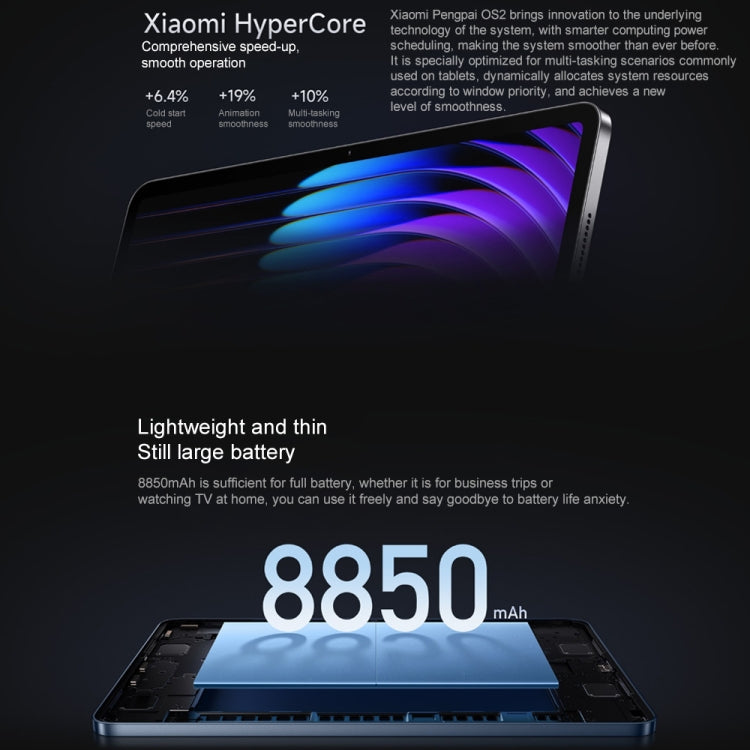 Xiaomi Pad 7 11.2 inch, 8GB+128GB, HyperOS 2 Qualcomm Snapdragon 7+ Gen3 Octa Core (Blue) - free shipping - PMc TechLife - Order now!