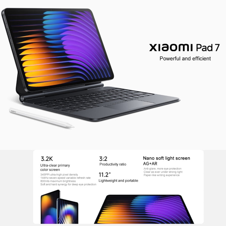 Xiaomi Pad 7 11.2 inch, 8GB+128GB, HyperOS 2 Qualcomm Snapdragon 7+ Gen3 Octa Core (Blue) - free shipping - PMc TechLife - Order now!