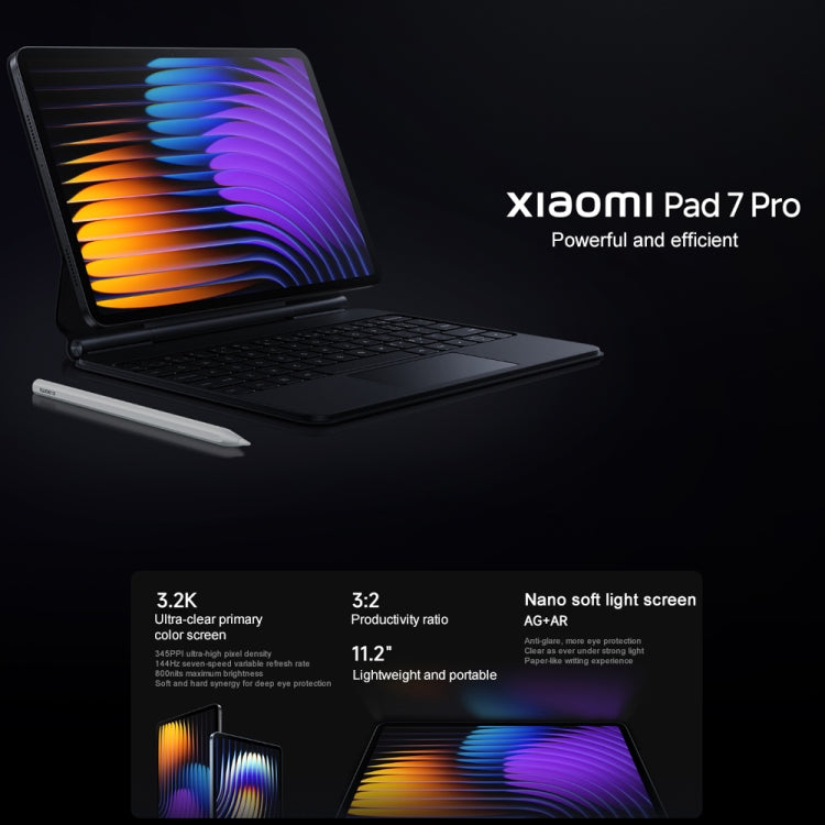 Xiaomi Pad 7 Pro 11.2 inch, 12GB+256GB, HyperOS 2 Qualcomm Snapdragon 8s Gen3 Octa Core (Green) - free shipping - PMc TechLife - Order now!