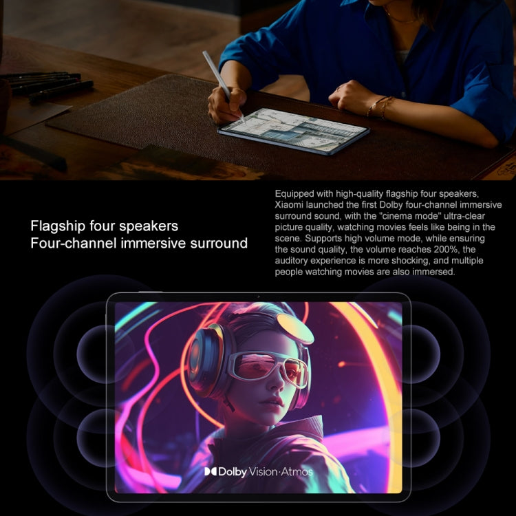 Xiaomi Pad 7 Pro 11.2 inch, 12GB+256GB, HyperOS 2 Qualcomm Snapdragon 8s Gen3 Octa Core (Black) - free shipping - PMc TechLife - Order now!