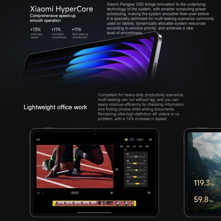 Xiaomi Pad 7 Pro 11.2 inch Soft Light Screen, 12GB+256GB, HyperOS 2 Qualcomm Snapdragon 8s Gen3 Octa Core (Blue) - free shipping - PMc TechLife - Order now!