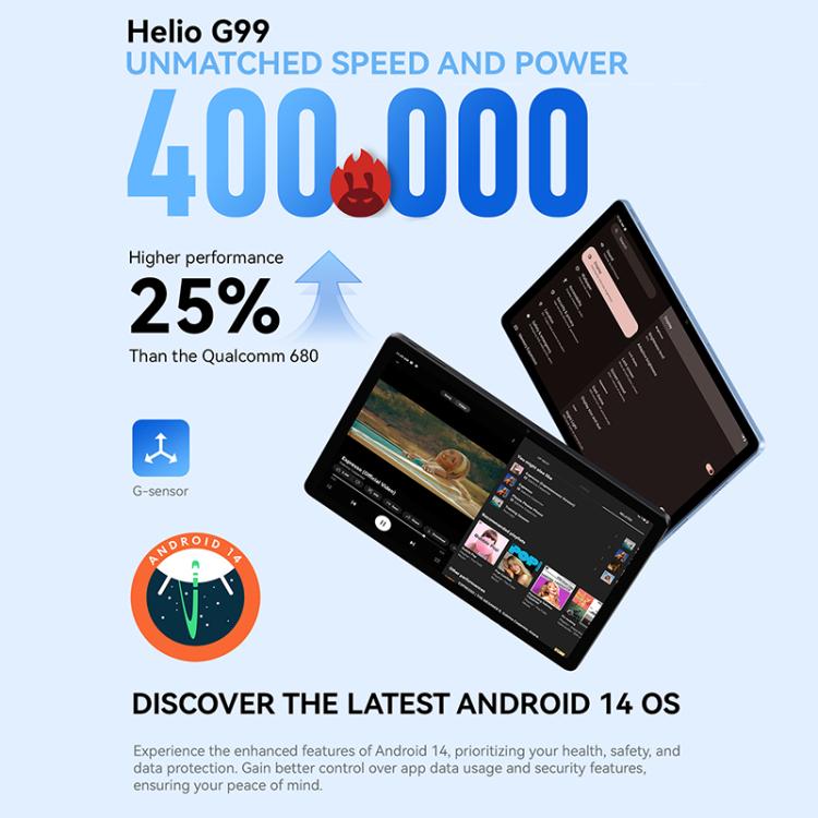 ALLDOCUBE iPlay 60 Pro 4G LTE Tablet PC, 6GB+128GB, 11 inch Android 14 MediaTek Helio G99 Octa Core Support Dual SIM (Dark Gray) - free shipping - PMc TechLife - Order now!