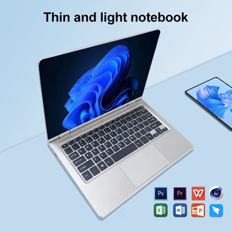 14.1 inch Portable Laptop, 6GB+512GB, Windows 11 Intel Celeron N4000 Dual Core, US Plug - free shipping - PMc TechLife - Order now!