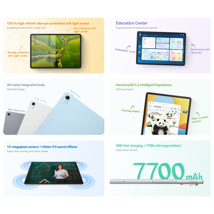 HUAWEI MatePad 11.5 2024, WiFi Soft Light Screen 8GB+256GB 120Hz HarmonyOS 4.2 Histen 9.0 Hisilicon Kirin 8000 (Grey) - free shipping - PMc TechLife - Order now!