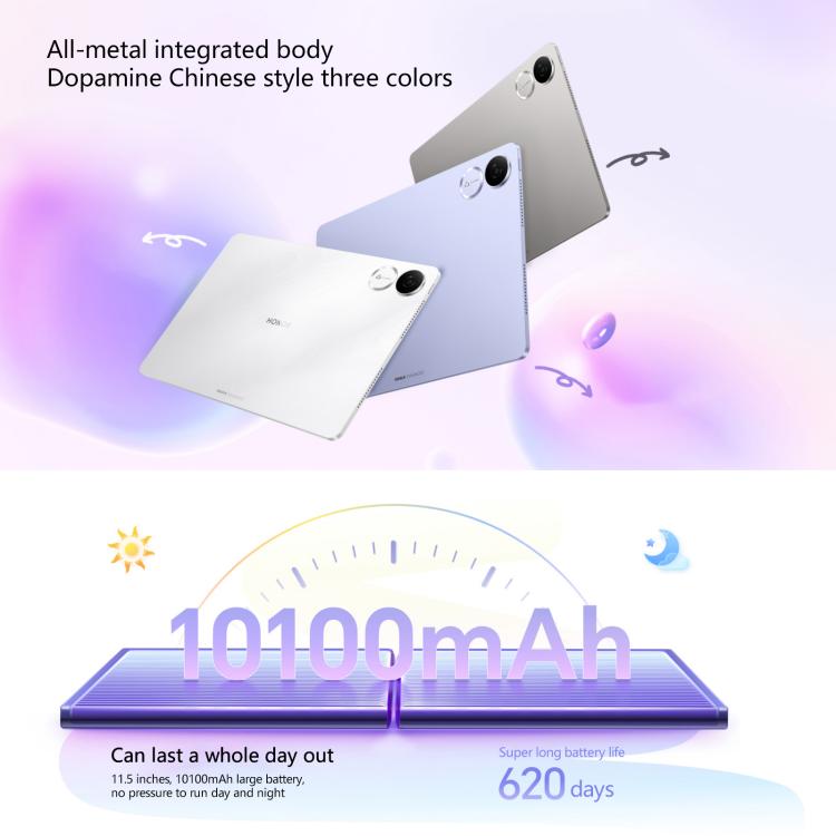Honor Pad V9 Soft Light Screen WiFi Tablet PC, 11.5 inch 12GB+256GB MagicOS 9.0 Dimensity 8350 Ultra Octa Core (White) - free shipping - PMc TechLife - Order now!