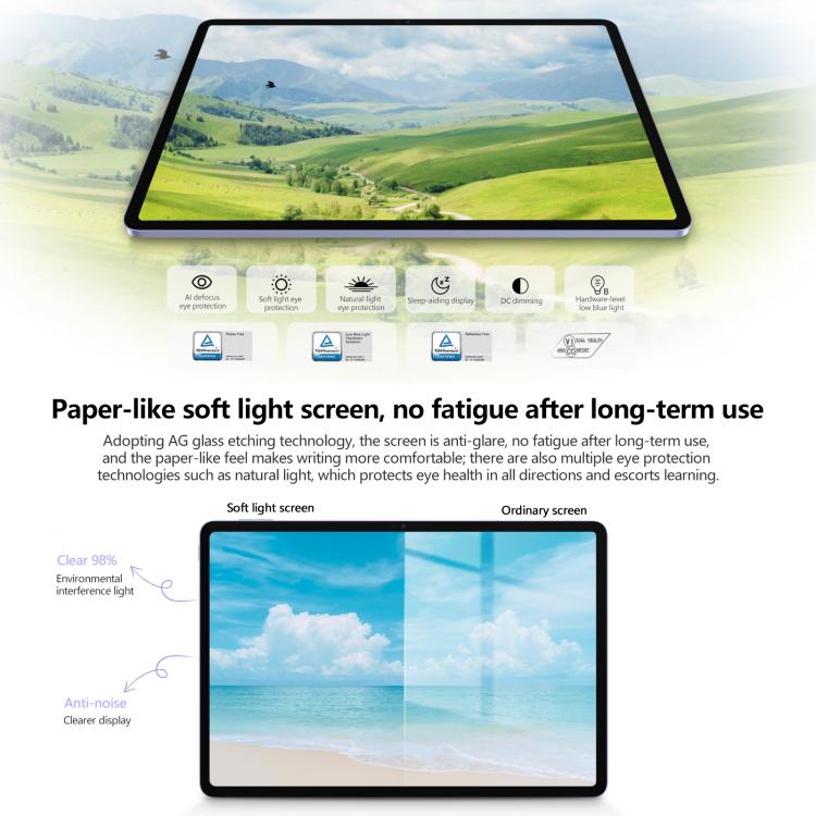 Honor Pad V9 Soft Light Screen WiFi Tablet PC, 11.5 inch 12GB+256GB MagicOS 9.0 Dimensity 8350 Ultra Octa Core (White) - free shipping - PMc TechLife - Order now!