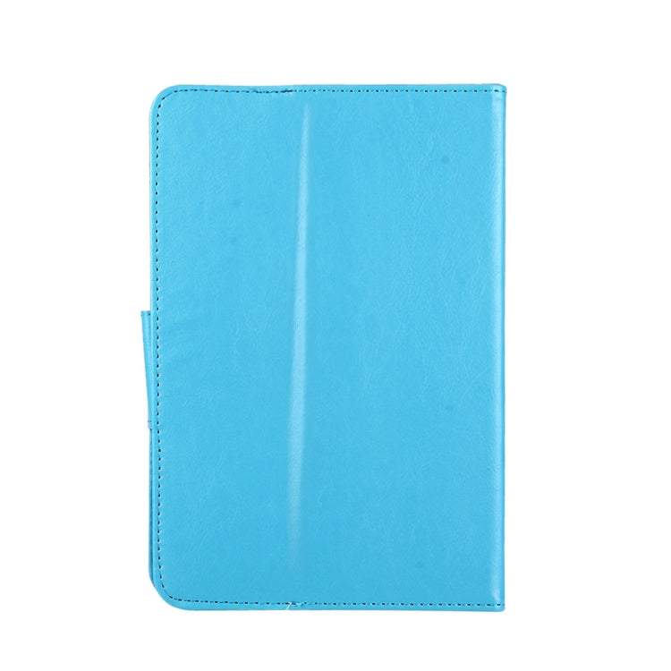 8 inch Tablets Leather Case Crazy Horse Texture Protective Case Shell with Holder for Galaxy Tab S2 8.0 T715 / T710, Cube U16GT, ONDA Vi30W, Teclast P86(Baby Blue) - 8 inch by PMC TechLife | Online Shopping South Africa | PMC TechLife