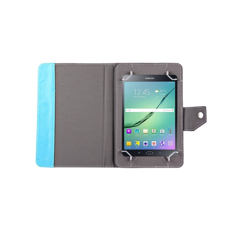 8 inch Tablets Leather Case Crazy Horse Texture Protective Case Shell with Holder for Galaxy Tab S2 8.0 T715 / T710, Cube U16GT, ONDA Vi30W, Teclast P86(Baby Blue) - 8 inch by PMC TechLife | Online Shopping South Africa | PMC TechLife
