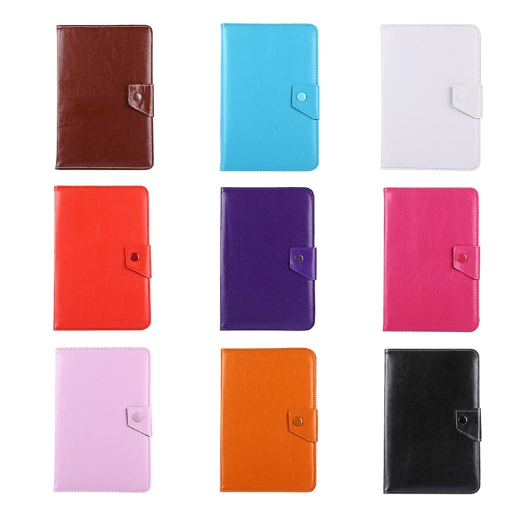 8 inch Tablets Leather Case Crazy Horse Texture Protective Case Shell with Holder for Galaxy Tab S2 8.0 T715 / T710, Cube U16GT, ONDA Vi30W, Teclast P86(Baby Blue) - 8 inch by PMC TechLife | Online Shopping South Africa | PMC TechLife