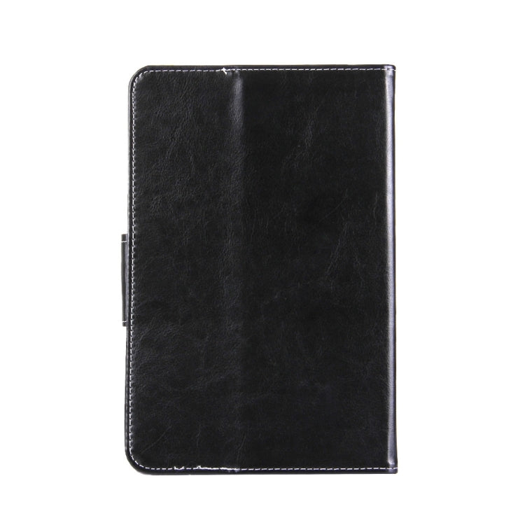7 inch Tablets Leather Case Crazy Horse Texture Protective Case Shell with Holder for Galaxy Tab A 7.0 (2016) / T280 & Tab 4 7.0 / T230 & Tab Q T2558, Colorfly G708, Asus ZenPad 7.0 Z370CG, Huawei MediaPad T1 7.0 / T1-701u(Black) - 7 inch by PMC TechLife | Online Shopping South Africa | PMC TechLife | Buy Now Pay Later Mobicred
